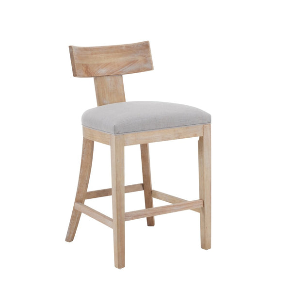 English Elm 27" Armless Counter Stools Set of 2 Padded Rubberwood Kitchen Island Seating N780P403744P