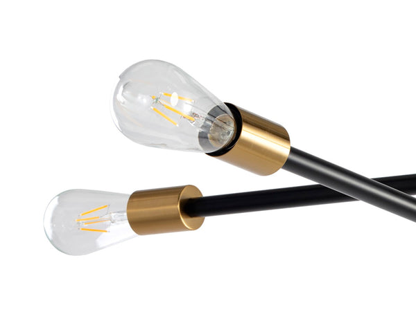 Sunpan VAL Chandelier – Modern Sputnik Design with Adjustable Arms for Customizable Lighting Elegance 106783