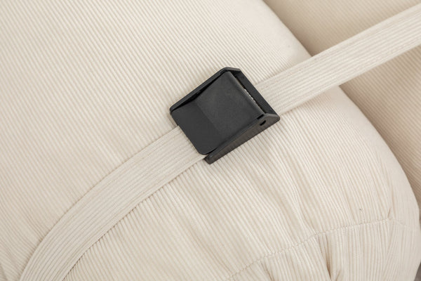 English Elm Adjustable Corduroy Floor Sofa with 5 Modular Cylinders for Custom Lounging and Ultimate Comfort Beige W1170P365603