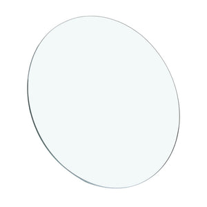 English Elm Tempered Glass Top 23.6-Inch Round Tabletop - Durable, Elegant, Scratch-Resistant For Any Space W1718P352042-GIGA