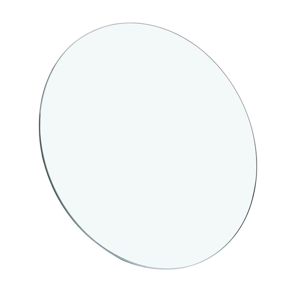 English Elm Tempered Glass Top 23.6-Inch Round Tabletop - Durable, Elegant, Scratch-Resistant For Any Space W1718P352042-GIGA