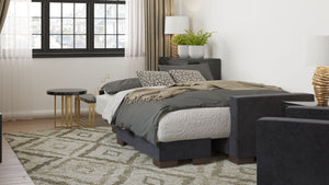 English Elm Primenest Nimbusflow Convertible Chaise Lounge With Storage - Modern Comfort & Click-Clack Design B030P303541-GIGA