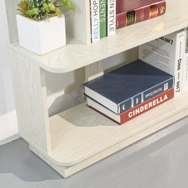 English Elm 31.5" Tall 5-tier Mdf Bookcase Slim Open Shelving Unit for Office Bedroom Living Room White W2899P444154