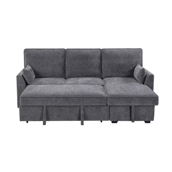English Elm Emilia Sleeper Sectional Sofa with Storage Chaise and Built-in Usb Charging Ports B2749S00160
