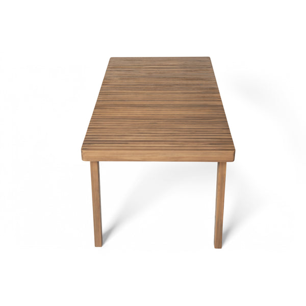 English Elm Christopher Knight Home® - 69" Acacia Wood Outdoor Dining Table with Slatted Top for Easy Drainage, Durable 300 lb Capacity, Stylish Patio Entertaining Brown N779P234500B