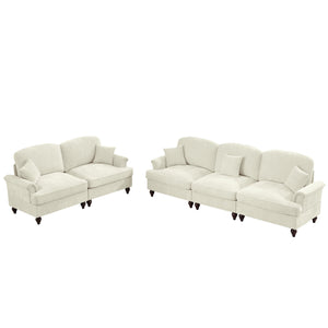 English Elm Classic Modular Sofa Set - Elegant 2-Piece Living Room Couch With Adaptable Styles & Comfort W3041S00236
