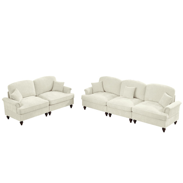 English Elm Classic Modular Sofa Set - Elegant 2-Piece Living Room Couch With Adaptable Styles & Comfort W3041S00236