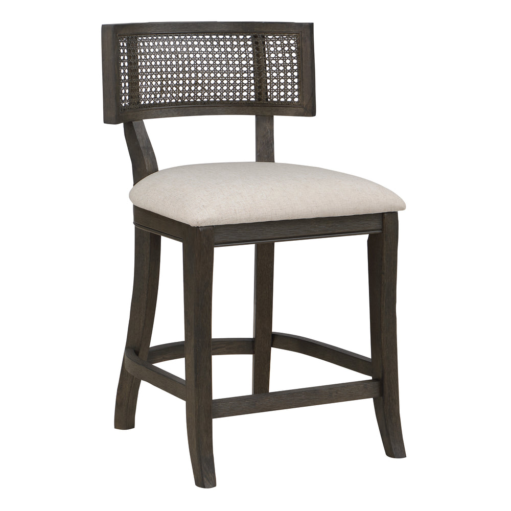 OSP Home Furnishings Lantana 26" Cane Back Counter Stool Linen