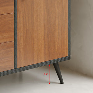 English Elm 29.9" Floating Bathroom Vanity Sintered Stone Top Soft Close Drawers Bronze Gold Hardware Black,Brown,Gold,White W3136S00046
