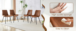 English Elm Table and Chair Set Rubberwood Dining with Rattan Legs Six Cushioned Fabric Seats W1151S03054