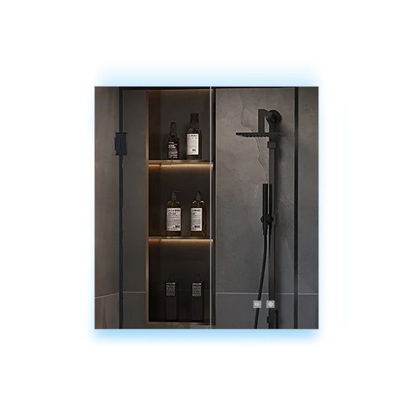 English Elm Corsica Aluminum Led Medicine Cabinet with Defogger Soft Close Doors Bathroom Mirror B2731P477800