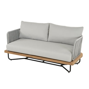 English Elm Christopher Knight Home® - Lucca Outdoor 6-Piece Patio Conversation Set - Stylish Acacia Wood, Rope Accents & Cushions N773OC00020G