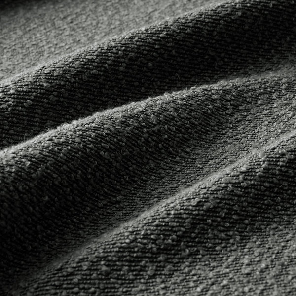 English Elm Lucas Modern Bouclé Ottoman with Wooden Frame, Plush Foam & Coil Support for Stylish Comfort and Durability DARK GREY W3041P337461