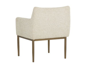 Sunpan Olea Lounge Chair - Mid-century Modern Design In Santa Cruz Oatmeal With Chic Bronze Legs Taupe Fabric 112032