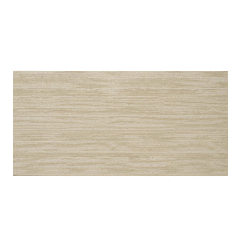 English Elm 3 Drawer Buffet Sideboard with Hand-Woven Rope Fronts, Waterproof Top, Adjustable Shelves, Anti-Tip Pads W688P237931