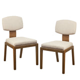 INK+IVY Lemmy Modern/Contemporary Armless Upholstered Dining Chair Set of 2 II108-0500 Tan