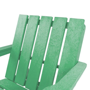 English Elm Shoreline Recycled Hdpe Folding Adirondack Chair Fully Assembled Modern Patio Seating Green B2745P409682