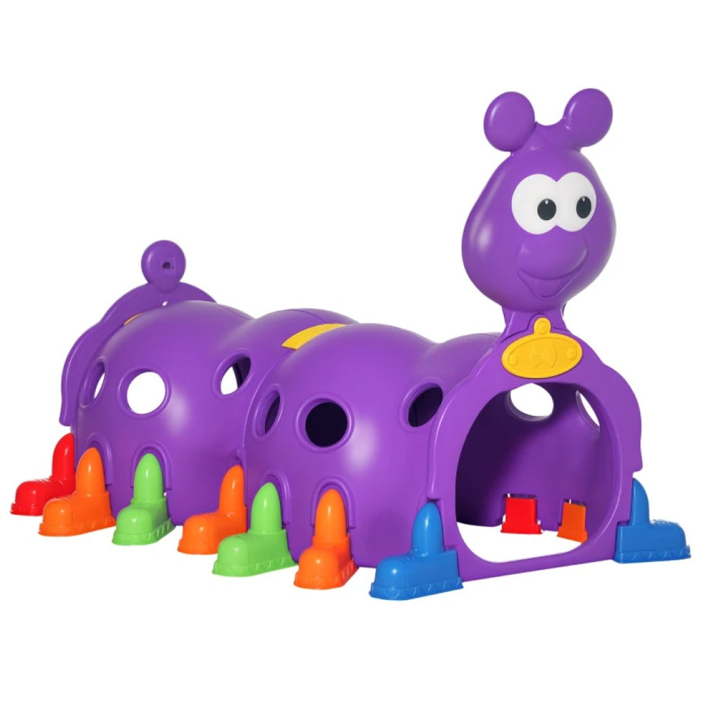 English Elm Kids' Caterpillar Crawl Tunnel Rigid Hdpe Configurable Indoor Outdoor Play Structure T3971P439372