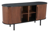 Koriana Sideboard Black & Walnut 110296 Zuo Modern