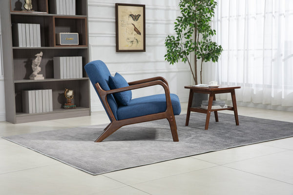 English Elm Mid Century Modern Accent Chair - Plush Velvet Upholstered Armchair For Living Room & Bedroom Decor W2530P327487