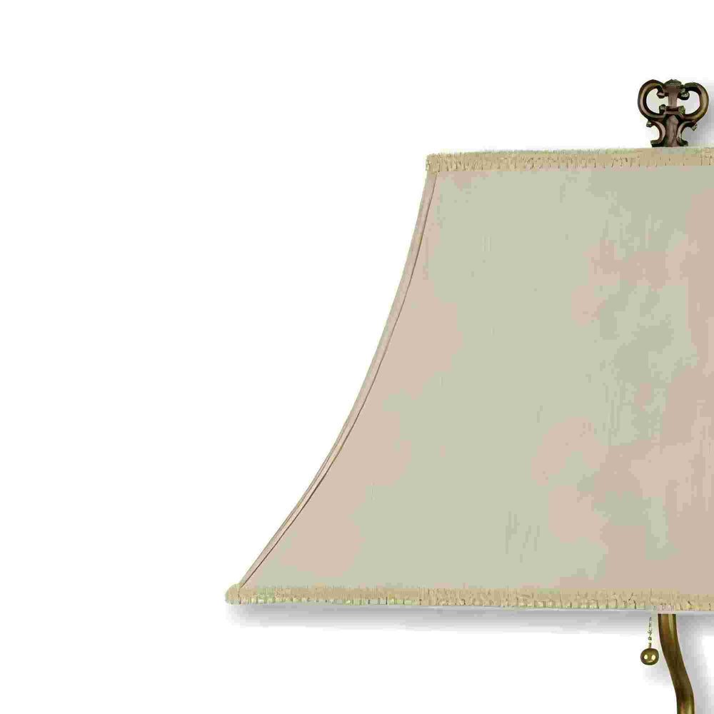 English Elm 29" Polyresin Elephant Table Lamp with Antique Gold Finish and White Shade, 29" Tall, UL Listed Elegance B072116033