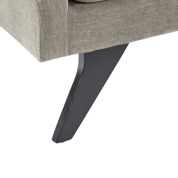 English Elm Christopher Knight Home® - CHAISE modern fabric lounge with rolled accent pillow, splayed birch legs and luxe comfort seating experience khaki 68.25 L x 28 W x 17.75 H N776P291705K