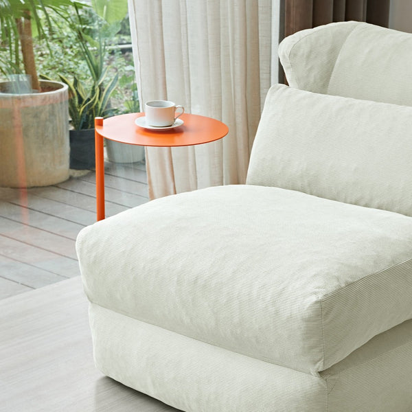 English Elm Cloud Corduroy Sleeper Chair Foldable High Density Foam Seat for Small Space Living Beige W1765P448558