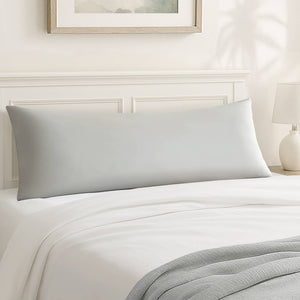 English Elm 1- Piece Full Body Cooling Pillow with Nylon Spandex Cover for Side Sleepers Light Grey B035P482976