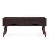 Christopher Knight Home® - Noble House - Noemi Mid Century Modern Walnut Finished Fiberboard Coffee Table