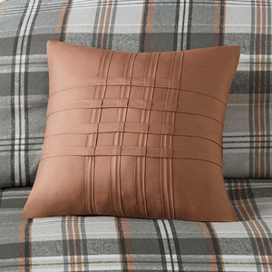 English Elm Twin/Twin Plaid Comforter Set with Anti-Microbial Microfiber, Sham & Decorative Pillows, Cozy Durable B035P203244