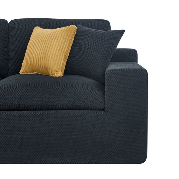 English Elm Cloud Sectional Sofa High Density Foam Deep Seat Modern Living Room Couch W5568S00003