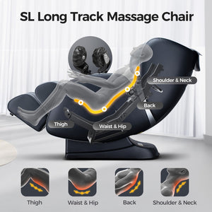 English Elm Bosscare Zero Gravity Sl-track Shiatsu Full Body Massage Chair with Heating W730P162499