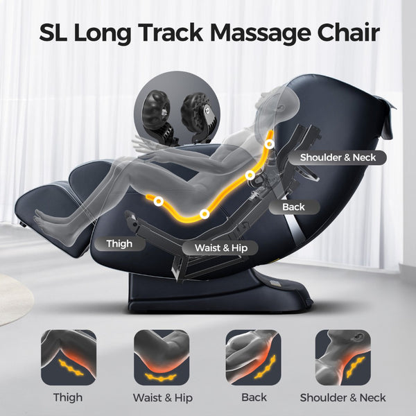 English Elm Bosscare Zero Gravity Sl-track Shiatsu Full Body Massage Chair with Heating W730P162499