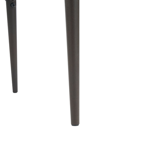 English Elm Christopher Knight Home® - Metal Industrial Leathaire Barstool Set of 2 with Comfortable Seat, Footrest, Non‑Slip Feet, Durable Frame Brown N771P247188W