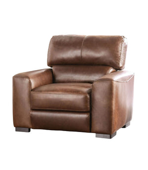 English Elm Transitional Marsicano Chair with Tight Back, Wide Track Arms, Deep Seating & High-Density Foam Support Cognac 43 L x 39 W x 40 H B2741P380790