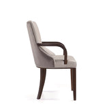 Manhattan Comfort Shubert Modern 8 Piece Dining Chair Set Light Grey 8-DC055AR-LG