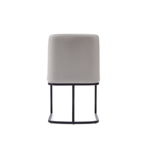 Manhattan Comfort Serena Modern Dining Set  - Set of 8 Light Grey 8-DC056-LG