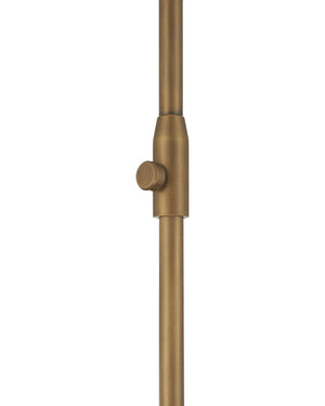 Currey & Company Severn Arc Floor Lamp Smoked Iridescent Glass Shade Oil Rubbed Bronze Ambient Glow 8000-0170