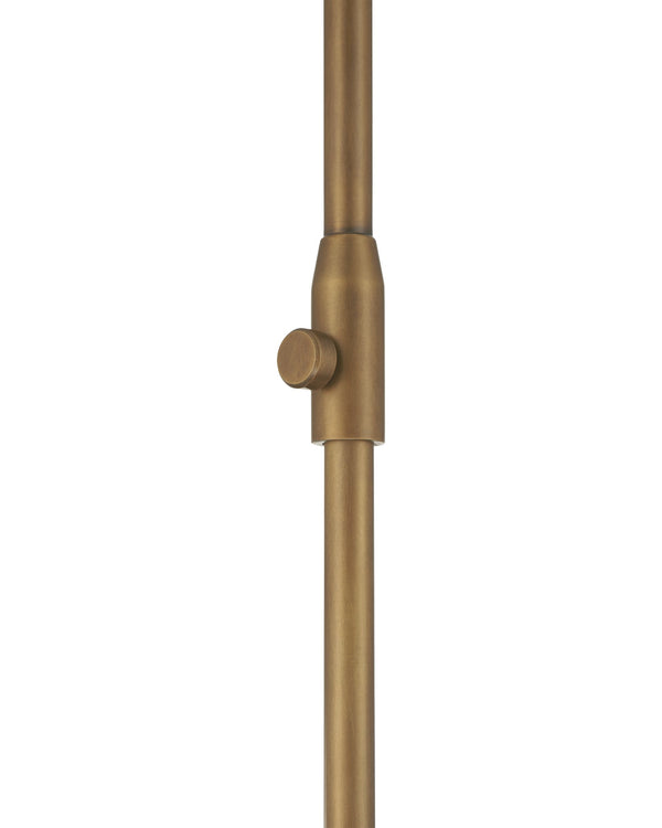 Currey & Company Severn Arc Floor Lamp Smoked Iridescent Glass Shade Oil Rubbed Bronze Ambient Glow 8000-0170