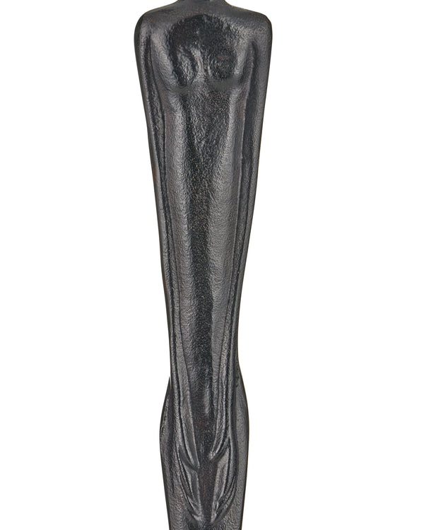 Currey & Company Mirage Cast Aluminum Sculptural Floor Lamp Figurative Art Inspired Living Room Accent 8000-0180
