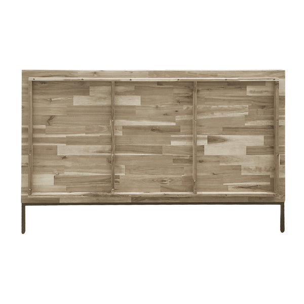 New Pacific Direct Hathaway Queen Bed Set Drifted Sand, Beige , Solid Acacia Wood 8000046-ds-npd