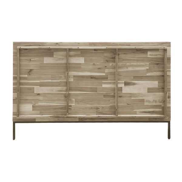 New Pacific Direct Hathaway Queen Bed Set - Minimalist Japandi Design With Drifted Sand Finish & Easy Assembly Options Drifted Sand  8000046-ds-npd