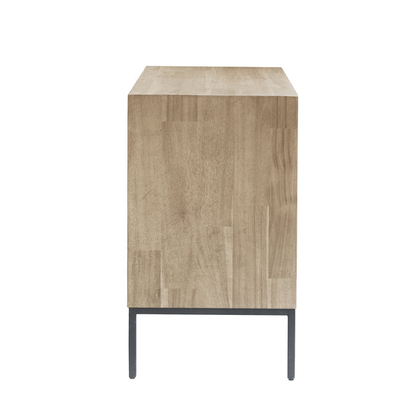 New Pacific Direct Hathaway Chest 3 Drawers Drifted Sand 35.5 x 18 x 31.5