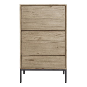 New Pacific Direct Hathaway Chest 5 Drawers Drifted Sand 26.5 x 18 x 46.5