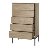 New Pacific Direct Hathaway Chest 5 Drawers Drifted Sand 26.5 x 18 x 46.5