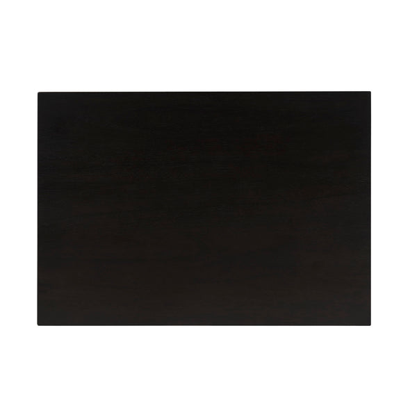 New Pacific Direct Caine Rattan Night Stand/ Side Table Black 20 x 14 x 25