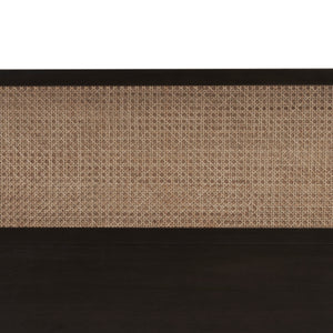 New Pacific Direct Caine Rattan Queen Headboard Black, Black , Rattan 8000065-b-npd