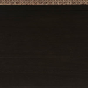 New Pacific Direct Caine Rattan Queen Headboard Black, Black , Rattan 8000065-b-npd