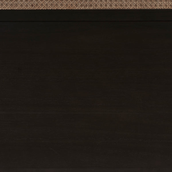 New Pacific Direct Caine Rattan Queen Headboard Black, Black , Rattan 8000065-b-npd