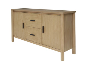 Bloomfield Sideboard 2 Drawers + 2 Doors Natural Pine, Brown 8000073 New Pacific Direct